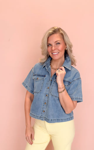 WISHLIST JACKIE BUTTON UP