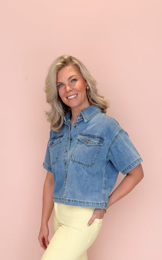 WISHLIST JACKIE BUTTON UP