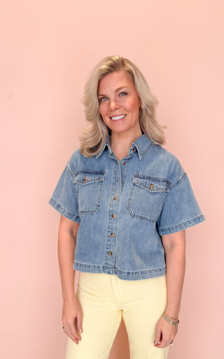 WISHLIST JACKIE BUTTON UP