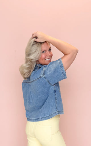 WISHLIST JACKIE BUTTON UP